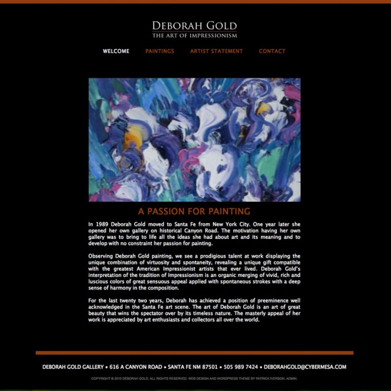 Deborah Gold Web Site