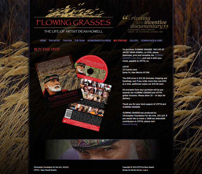 Flowing Grasses Content Page
