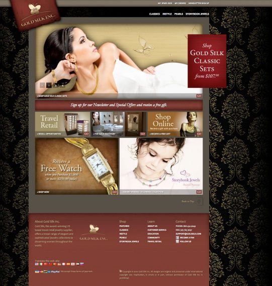 Gold Silk Web Site