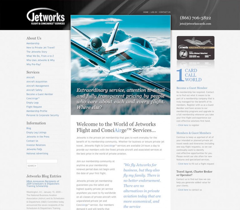 Jetworks Corporation Web Site