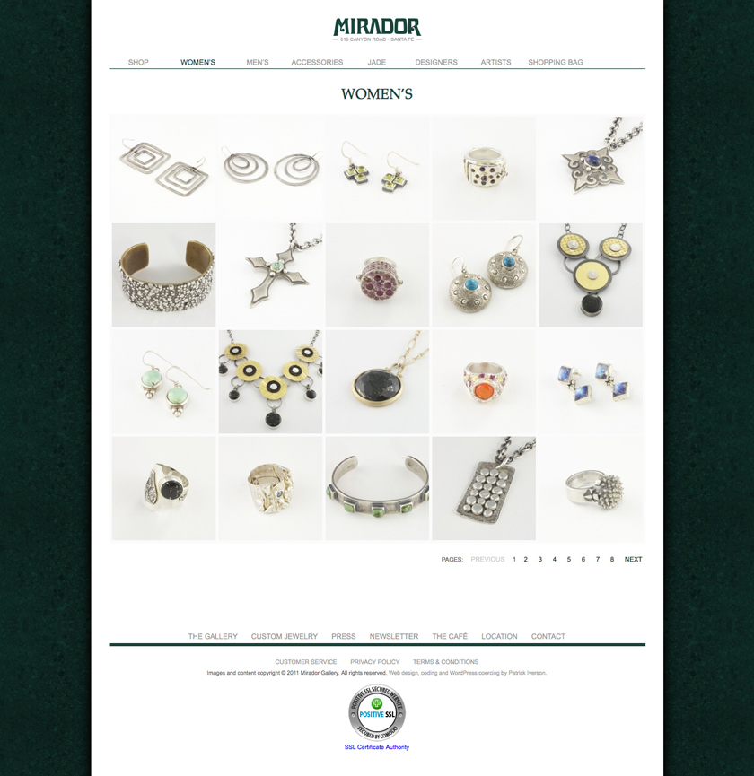 Mirador Gallery Web eCommerce