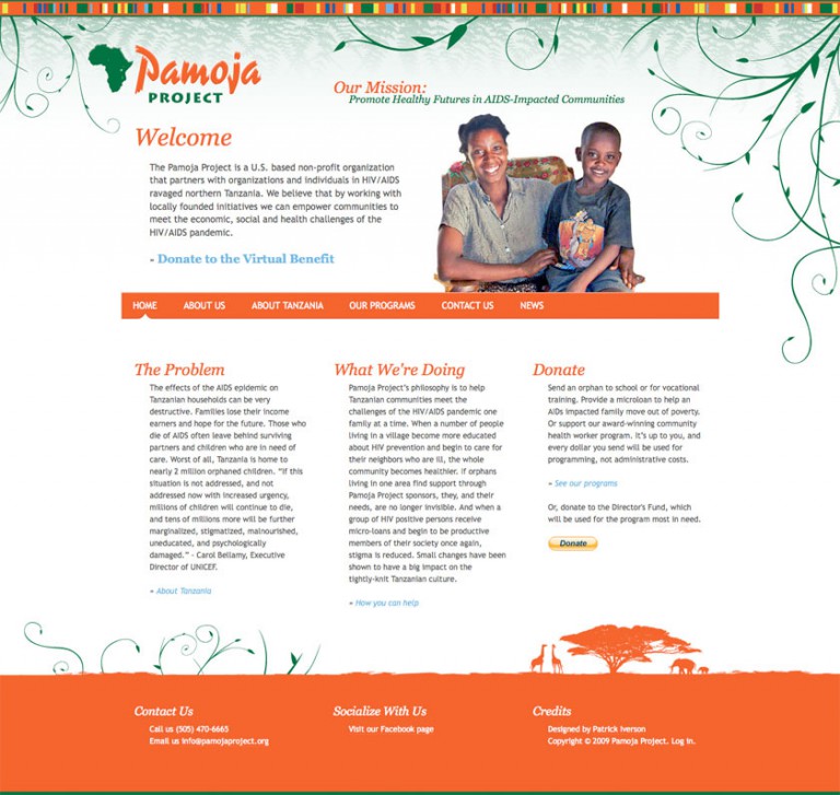 Pamoja Project Web Site