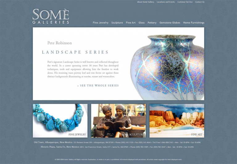 Somé Galleries Web Site