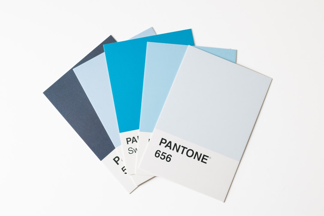 A pantone color swatch with a white background