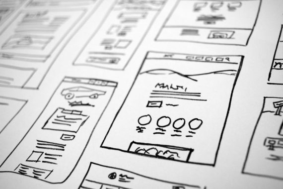 Website layout doodles.