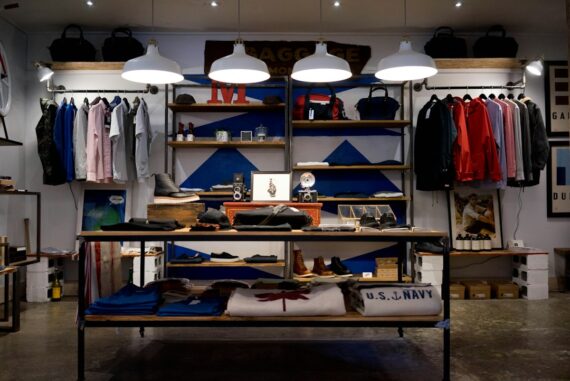 Shelves of goods in a small boutique shop, the kind of inventory a business decides whether to sell online